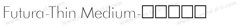 Futura-Thin Medium字体转换